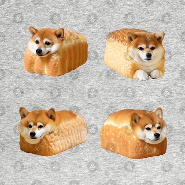 Army of Loaf Bread Shiba Inu by NatashaCuteShop